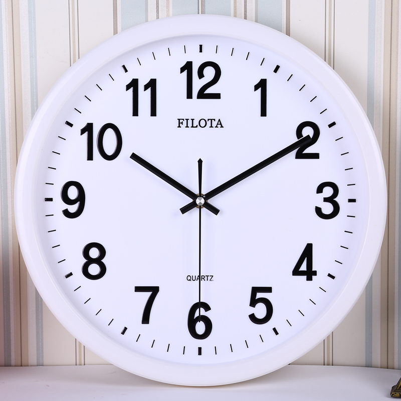 静音客厅挂钟石英钟大卧室挂表时尚钟表创意壁挂钟办公钟表