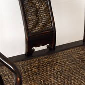 做旧藤面圈椅仿古太师椅茶椅围椅实木椅子靠背椅垂手扶手圈椅