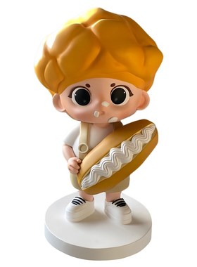 玻璃钢雕塑定制卡通人物吉祥物商场酒吧美陈装饰大型饭店门口摆件