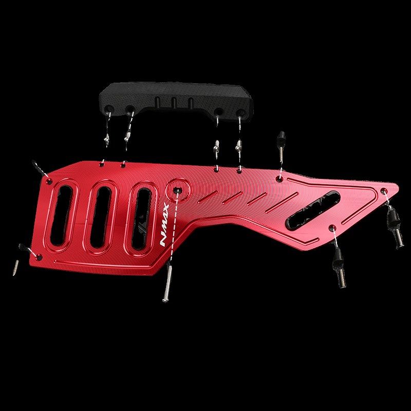 NMX55 22-22改装铝合金脚踏板脚踏垫带防撞保护胶2胶