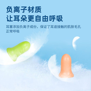儿童睡眠耳塞超级隔音睡觉降噪神器学习宿舍防W呼噜静音耳罩