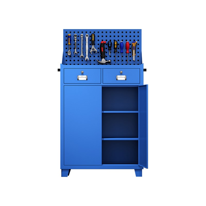 东莞重型工具柜车间用工具车汽修二斗抽屉双开门工厂储物工具箱子
