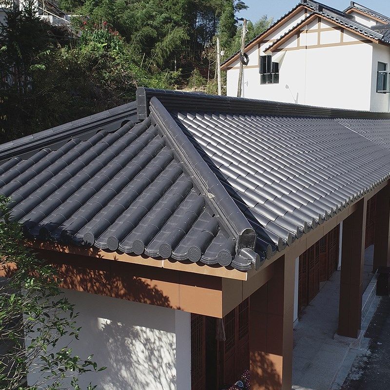 仿古瓦材质铝镁锰琉璃瓦复古竹节瓦四合院屋顶围墙,基础建材,屋顶装饰瓦,淘宝优惠券,粉丝福利购,淘宝优惠卷