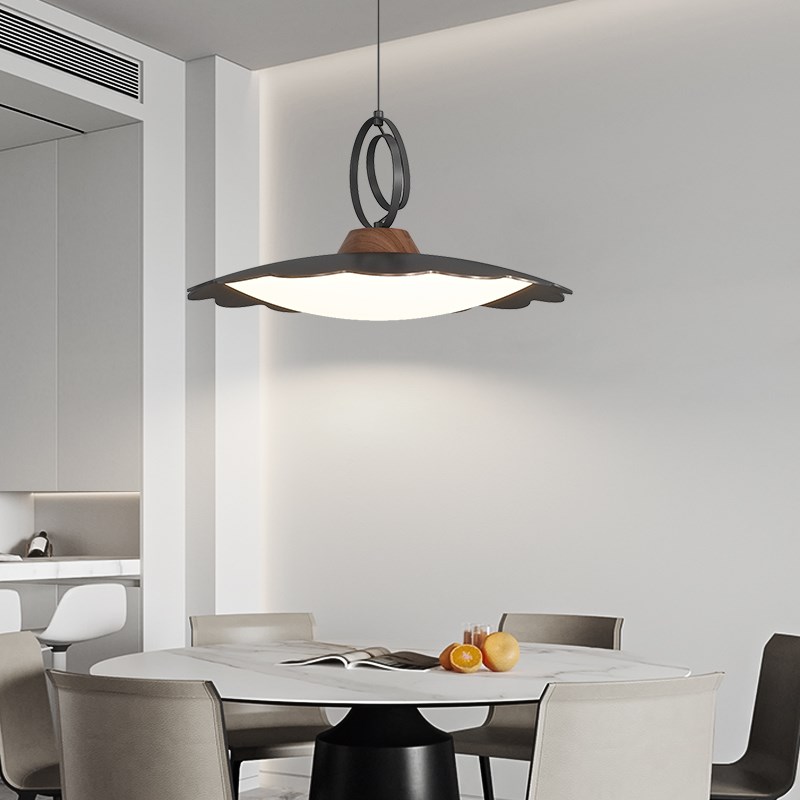 意式极简飞碟餐厅吊灯吧台饭厅奶油风中复古设计师创意餐桌灯