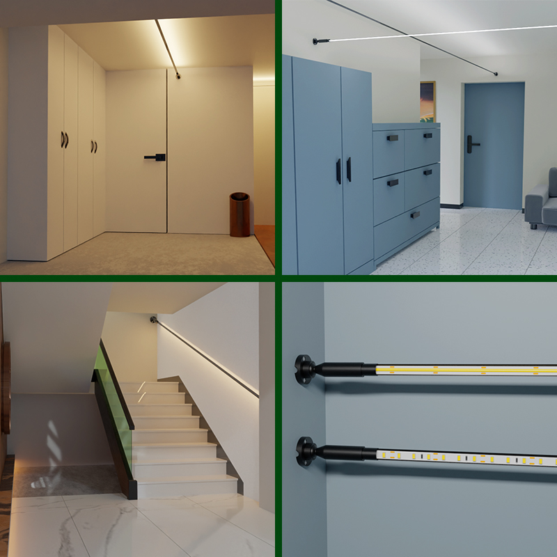 天际线钢带灯led线性灯COB灯带无灯氛围装饰过道防眩明装线条灯