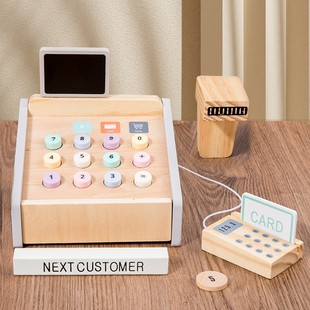 韩风儿童超市收银小女孩益智宝宝扮家家酒仿真收银柜台