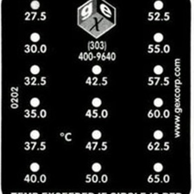 【进口优品】GEX辐照温度指示标签纸贴片高精度温度指示标签