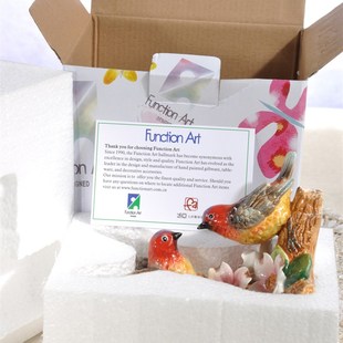 简欧比翼飞山雀鸟陶瓷礼品家饰品动物结婚饰品