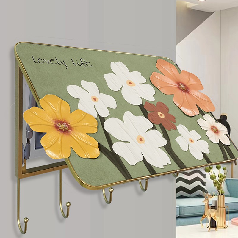 新款创意立体花朵电表箱装饰画配电箱遮挡铁艺免打孔定制客厅电闸