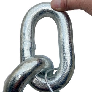 健身负重铁链船用链条镀锌大铁链无档锚链重链条牵引链大铁环链