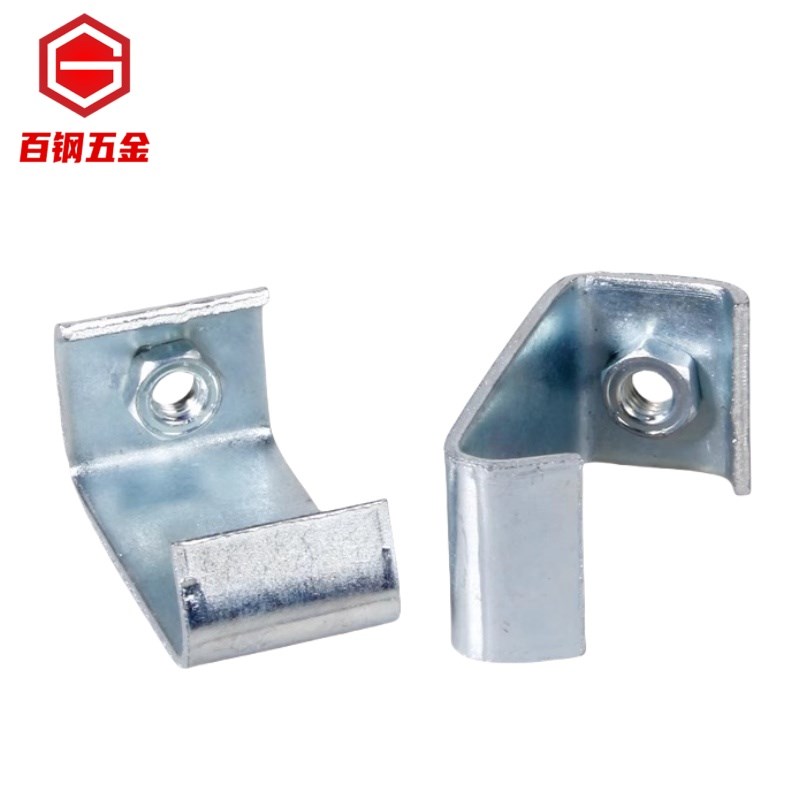C型钢挂钩丝杆连接件丝杠吊钩通风管道挂码吊卡角铁架勾槽钢扣码