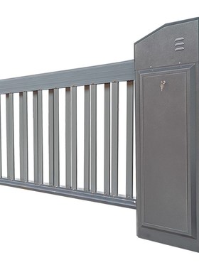 工厂大门加厚抗风重型空降栅栏智能停车场车辆识别空降闸升降