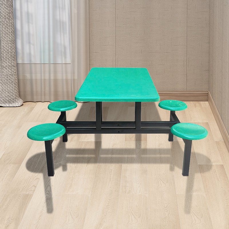 餐桌 食堂连体餐桌人快餐桌椅 吃饭饭桌 折叠餐桌椅直销