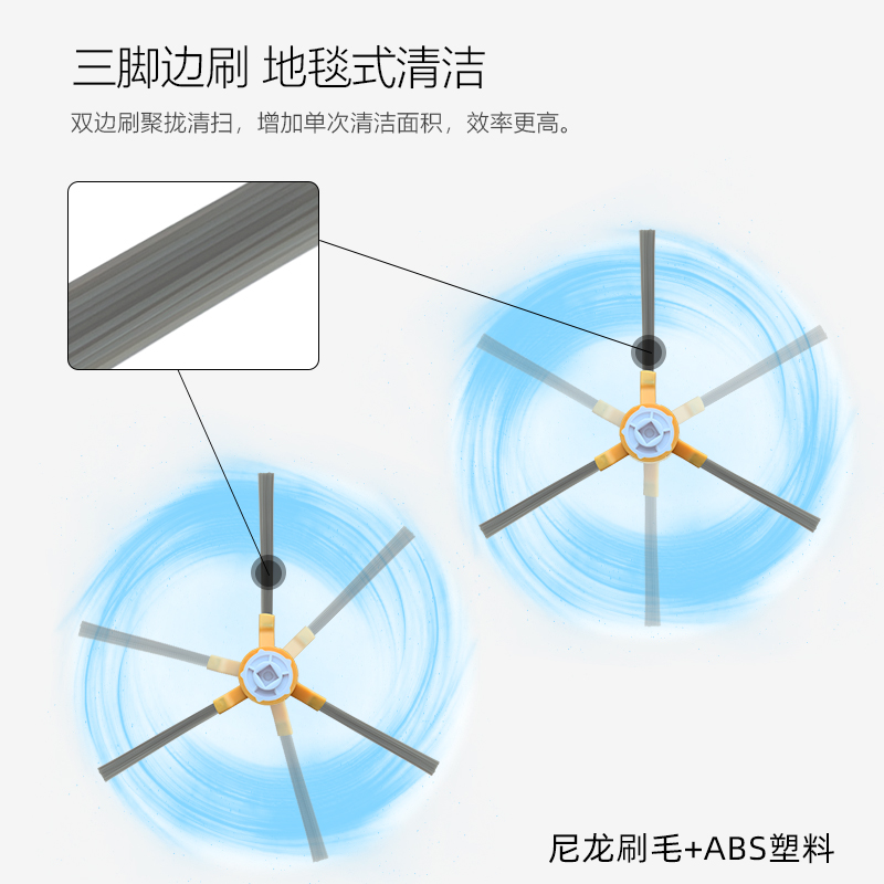 适配libos锂博士扫地机器人配件滤网LBS20/21/22边刷抹布拖布海帕
