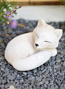 小猫咪花园摆件动物树脂工艺品庭院阳台动物摆设创意户外装饰布置