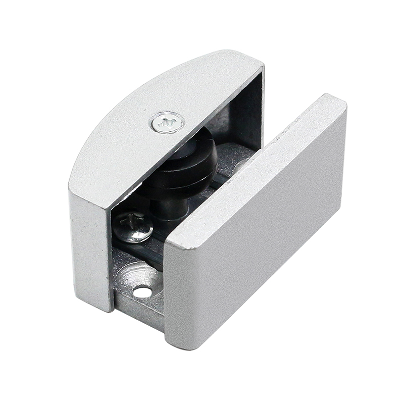 自动门吊滑可调底座下滑块止摆器推拉玻璃拉门固定限位器玻璃配件