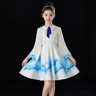 儿童合唱服演出服装中小学生诗歌朗诵表演礼服男女童演讲比赛套装