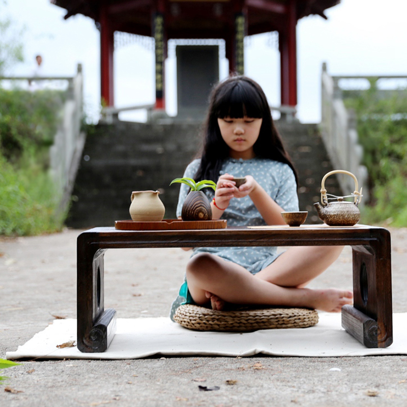 日式实木飘窗桌炕桌茶几炕几 禅意日式茶桌小茶几榻榻米飘窗地桌