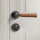 中古卧室家用门锁室内房间整套木门房门锁磁吸静音木质复古门把手