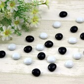 鱼缸装 饰底沙玻璃砂蓝色扁珠五子棋子彩石子 饰玻璃珠水族箱造景装