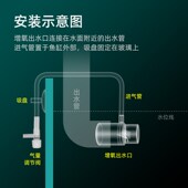 鱼缸增氧出水口过滤器出水管溶氧扩散器文氏无电打氧无动力加氧气