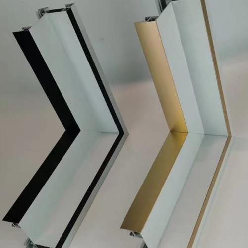 集成吊顶蜂窝铝扣板二级吊顶客厅双眼皮一体无尘铝梁半吊门窗角码