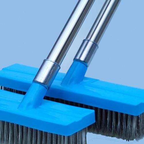 不锈钢丝地板刷加长柄院子除青苔鱼池水泥地硬毛洗地专用刷地神器
