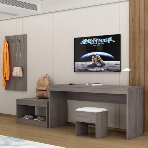 宾馆电视柜组合酒店桌子定制客房专用家具民宿旅馆行李柜标间全套