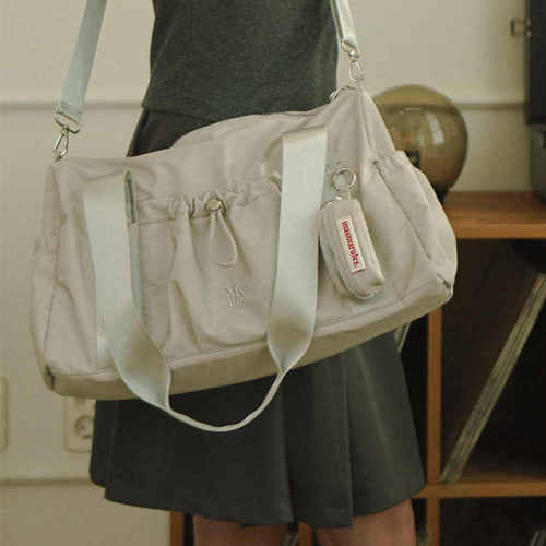 MASMARULEZ韩国正品现货百搭单肩包尼龙休闲轻便通勤单肩女包灰色