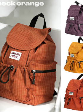 MASMARULEZ韩国正品现货迷你双肩包出游上班上学通勤女生背包灰色