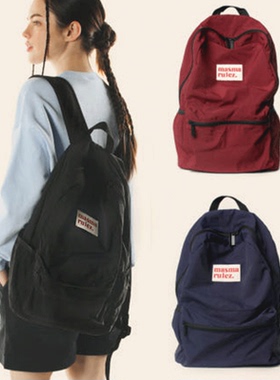 MASMARULEZ官方正品现货双肩包百搭防水尼龙书包多口袋大容量背包