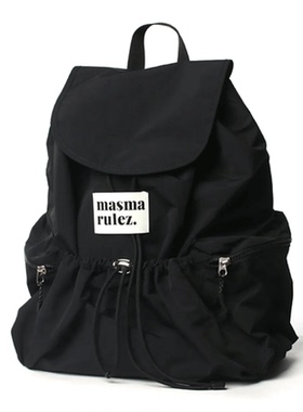 MASMARULEZ经典翻盖双肩包通勤ootd日常穿搭出游痛包上班束口背包