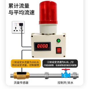 水报警器 自动控制计水管测流速液体计量器管道断流报警