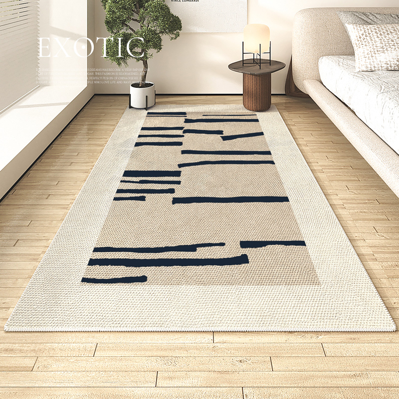 OVOC 长条床边地毯复古客厅地毯卧室法式床前沙发茶几毯家用地垫