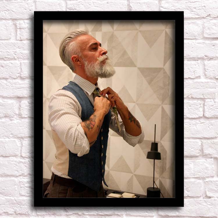 美发店装饰画油头复古怀旧剃头匠发型廊相框墙理发店沙发背景挂画,家居饰品,现代装饰画,淘宝优惠券,粉丝福利购,淘宝优惠卷