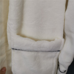 冬天加厚男女款法兰绒加绒加大浴袍超长袍珊瑚绒睡衣睡袍长袖晨袍