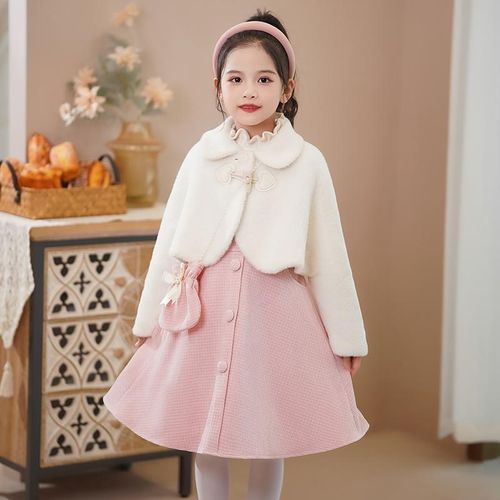 女童春秋连衣裙2025新款儿童洋气公主裙小女孩背心裙春季套装裙子