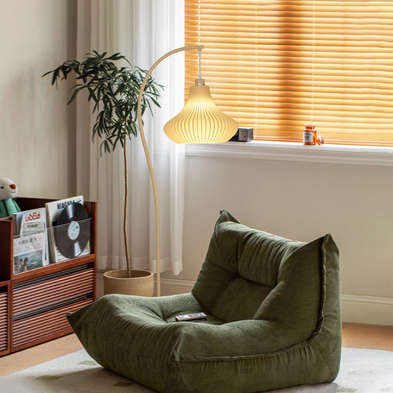 新款法式奶油风钓鱼灯落地台灯客厅沙发旁装饰摆件卧室床头氛围灯