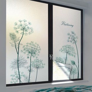 阳台门窗装饰防窥帘屏风玻璃贴纸防走光磨砂窗户贴纸免打扰窗贴膜