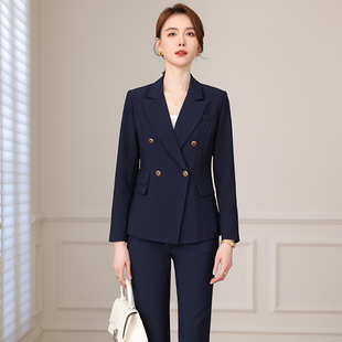 西装套装女职业面试正装春季高端气质时尚西服外套酒店经理工作服