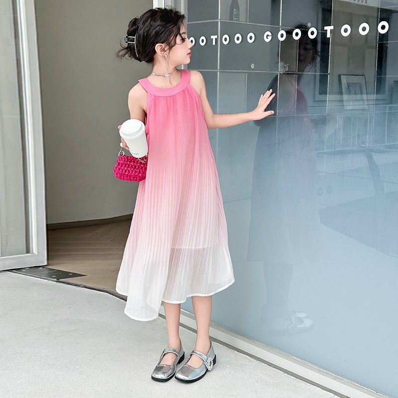 女童吊带连衣裙夏季2024新款洋气女大童度假沙滩裙儿童夏天长裙子,童装/婴儿装/亲子装,连衣裙,淘宝优惠券,粉丝福利购,淘宝优惠卷