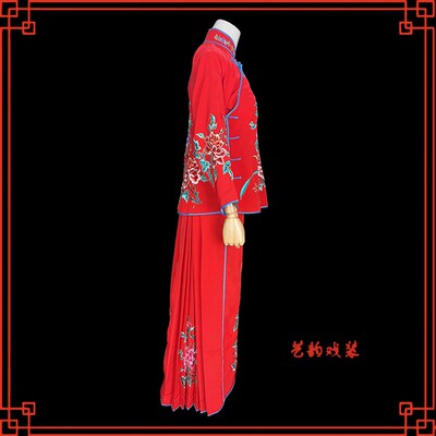 戏曲京剧舞台演出服装戏剧花旦戏服丫鬟小旦衣俏花旦袄裙裤小衣包