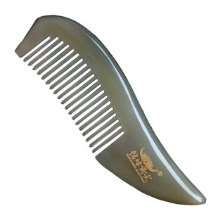 钻牛角尖湘西天然牛角梳子尖角翘尾工艺按摩梳美发梳刻字9