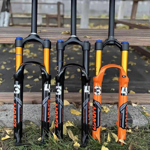 正品 27.5寸快拆超软避震肩控气压前叉 玛卡威前叉34管130行程26