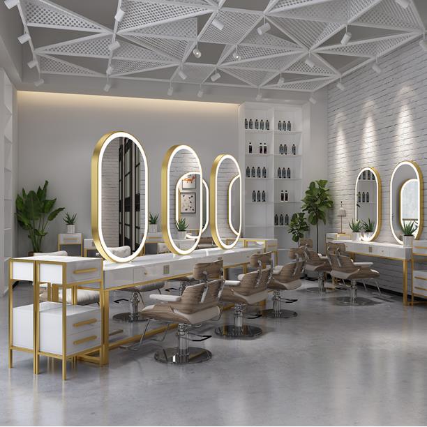 美容专用梳妆影楼婚纱台店LD54工作室双面带灯化院妆镜专业摄影化