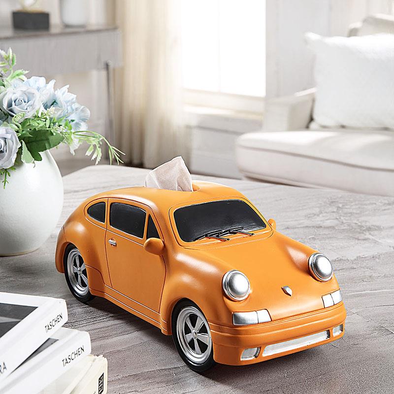 创意卡通汽OOZ车餐巾巾盒客厅纸几轻奢抽纸盒简茶约个设性计感装