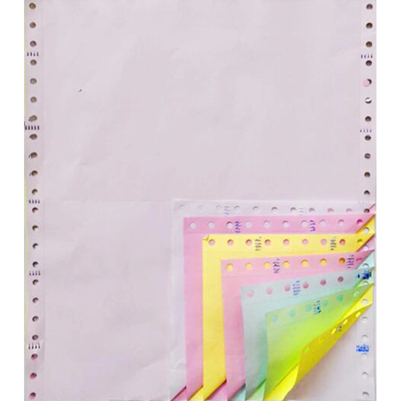 厂家包邮241针式电脑打印纸 7联整张A4纸 七层二等份三等份送货单