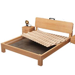 榉木榉木实木床榻榻日式 简约1518架板头靠背正实mm架床板床头板厂