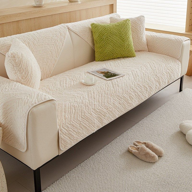 沙发垫冬季毛绒坐垫子加厚简约现代皮沙发套罩盖布三坐一贵妃,居家布艺,沙发套,淘宝优惠券,粉丝福利购,淘宝优惠卷