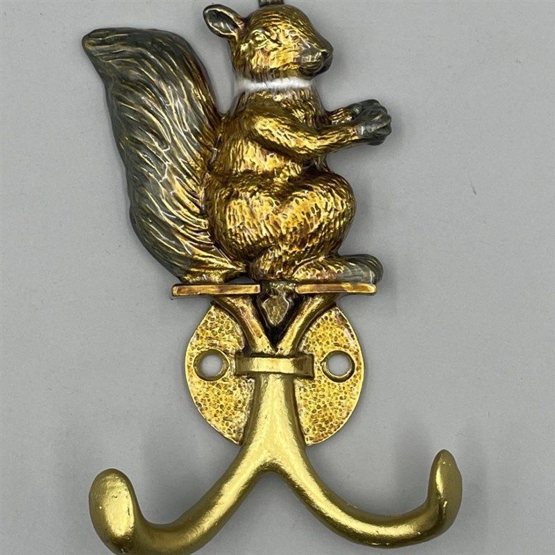 创意挂钩可爱松鼠金属轻奢卫生间浴室玄关高级衣帽挂衣钩家居装饰